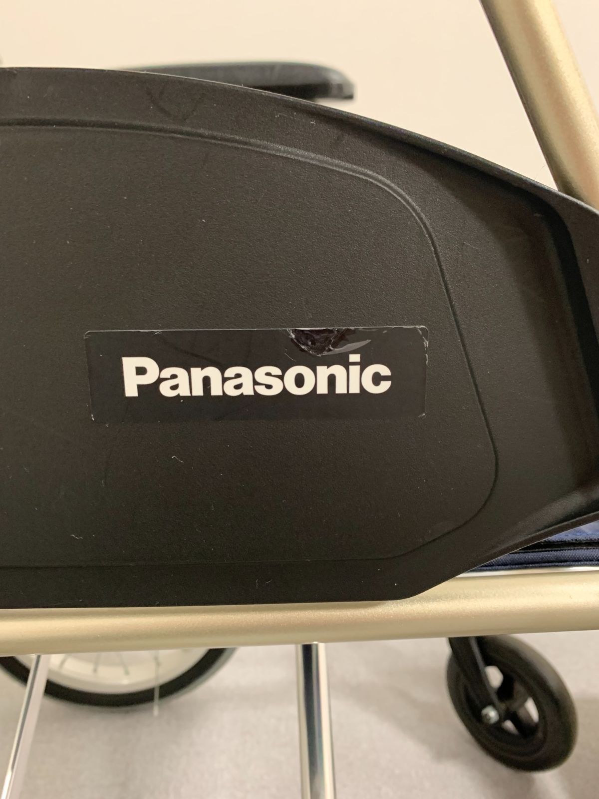 超軽量》介助式 標準 車いす：PanasoniライクルR ネイビー（40幅