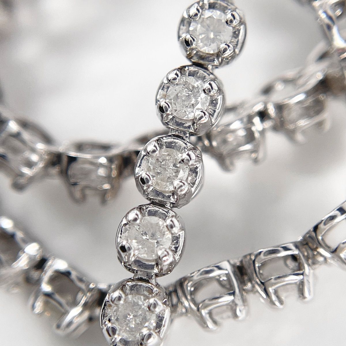 K14WG 天然ダイヤモンド 1.00ct テニスブレスレット - メルカリ