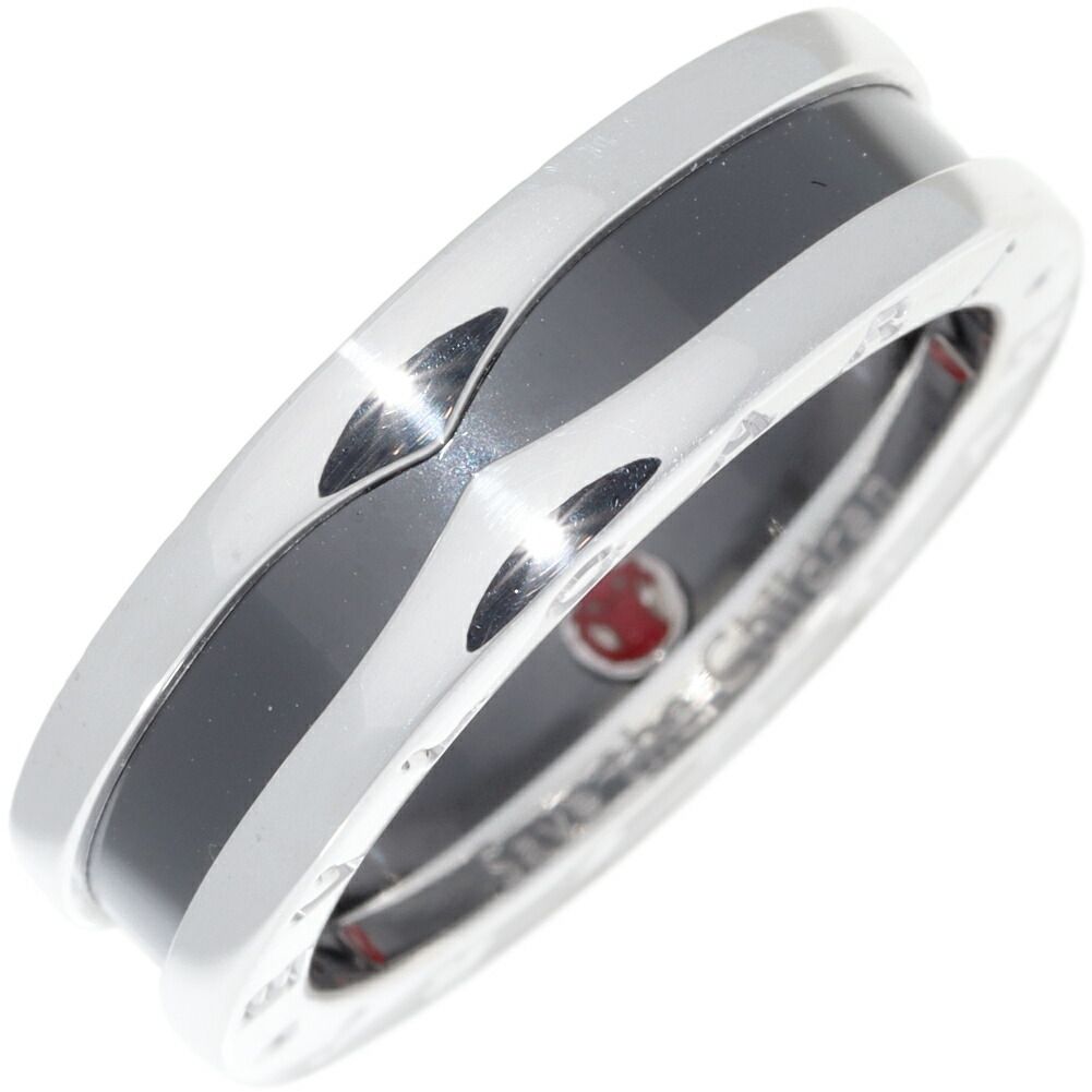 ブルガリ 指輪 SVxブラックセラミック B.zero1 ビーゼロワン