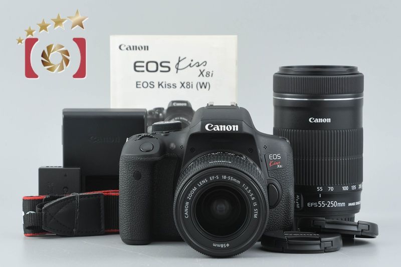 Canon キヤノン 【中古】Canon キヤノン EOS Kiss X8i ダブルズーム
