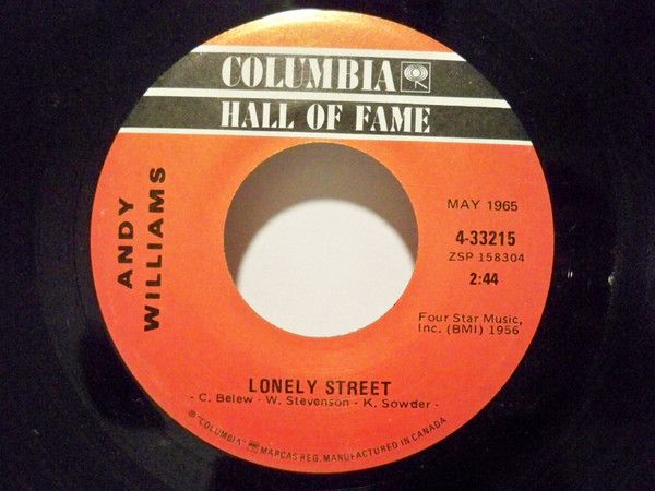 SALE❗️レア♡モリモリレディ♡3号♡3個♡ポットごとメルカリ便D 加7” Andy Williams Lonely Street / Village Of St. Bernadette