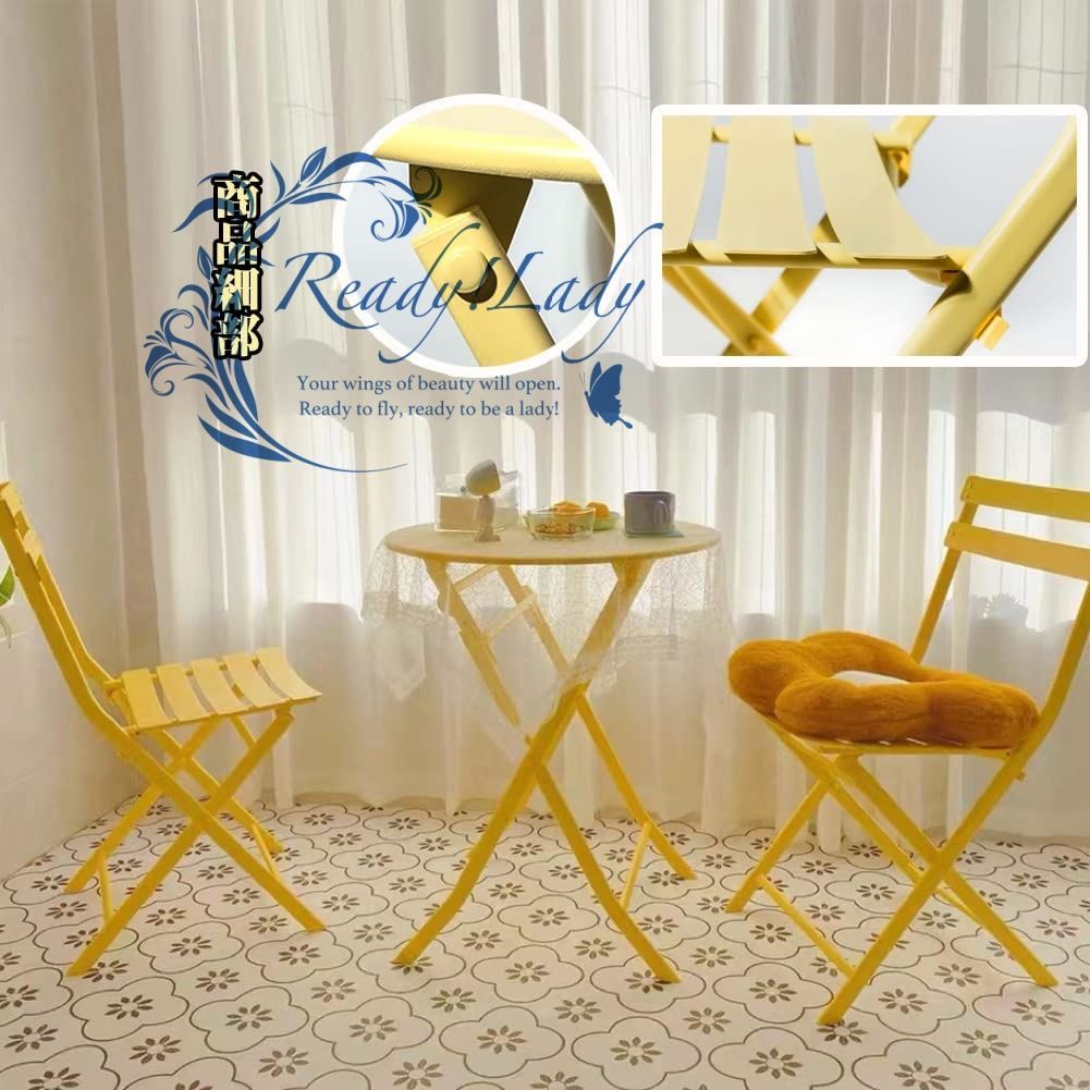 ガーデンテーブルセット 折りたたみ式 完成品 アルミ 3点セット 防水防