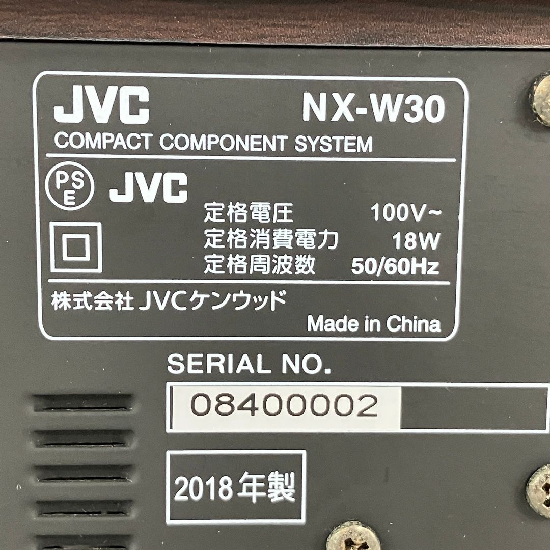 JVC NX-W30 コンパクトコンポーネント システム 音響機器 中古