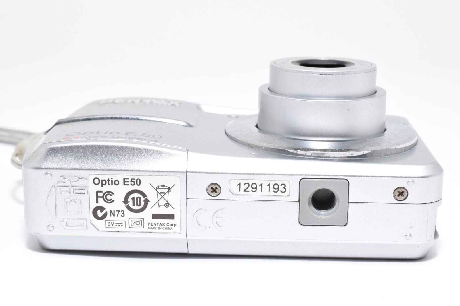 ペンタックス PENTAX Optio E50 シルバー コンパクトデジタルカメラ