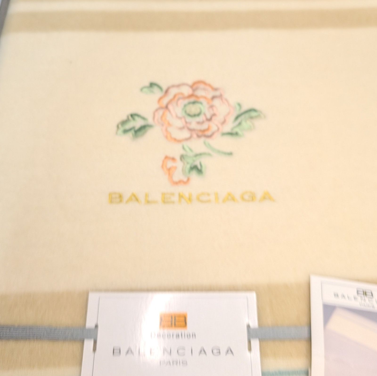 BALENCIAGA バレンシアガ 敷毛布 140x200 Christian Dior クリスチャン