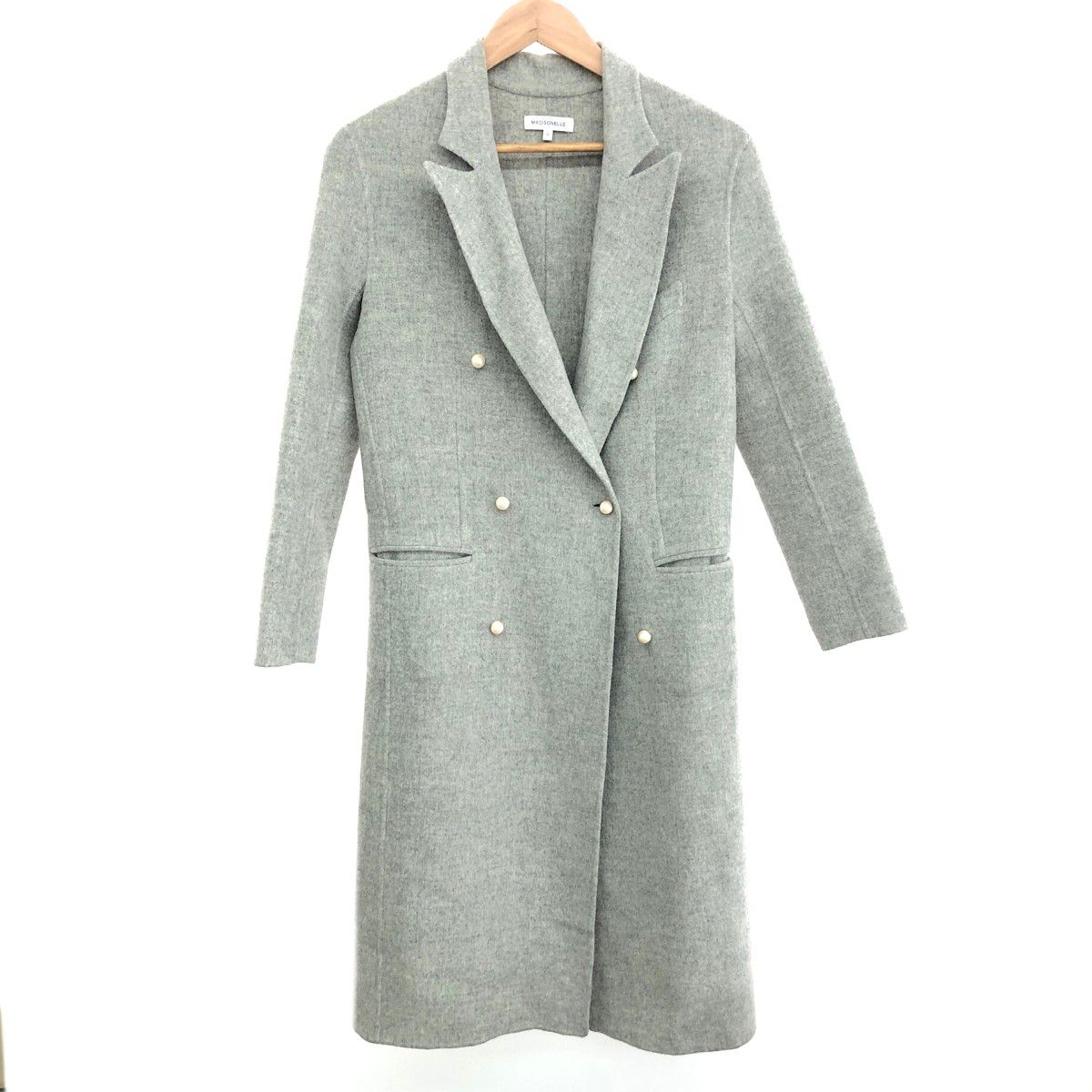 MADISON BLUE マディソンブルー チェスターコート サイズ:0 パール釦