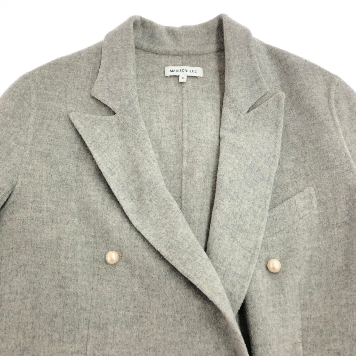 MADISON BLUE マディソンブルー チェスターコート サイズ:0 パール釦