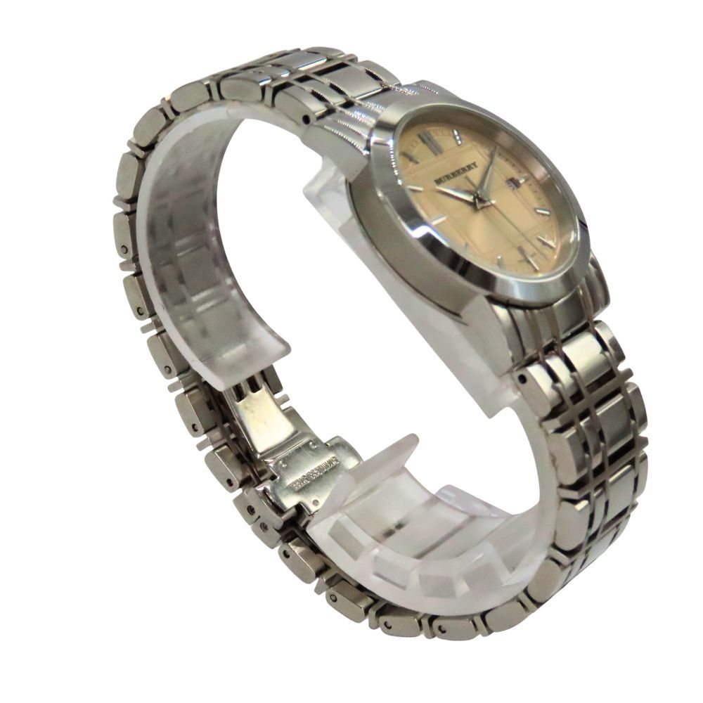BURBERRY 腕時計 シルバー/ベージュ 中古】 BURBERRY バーバリー BU1353 ヘリテージ レディース腕時計 28mm