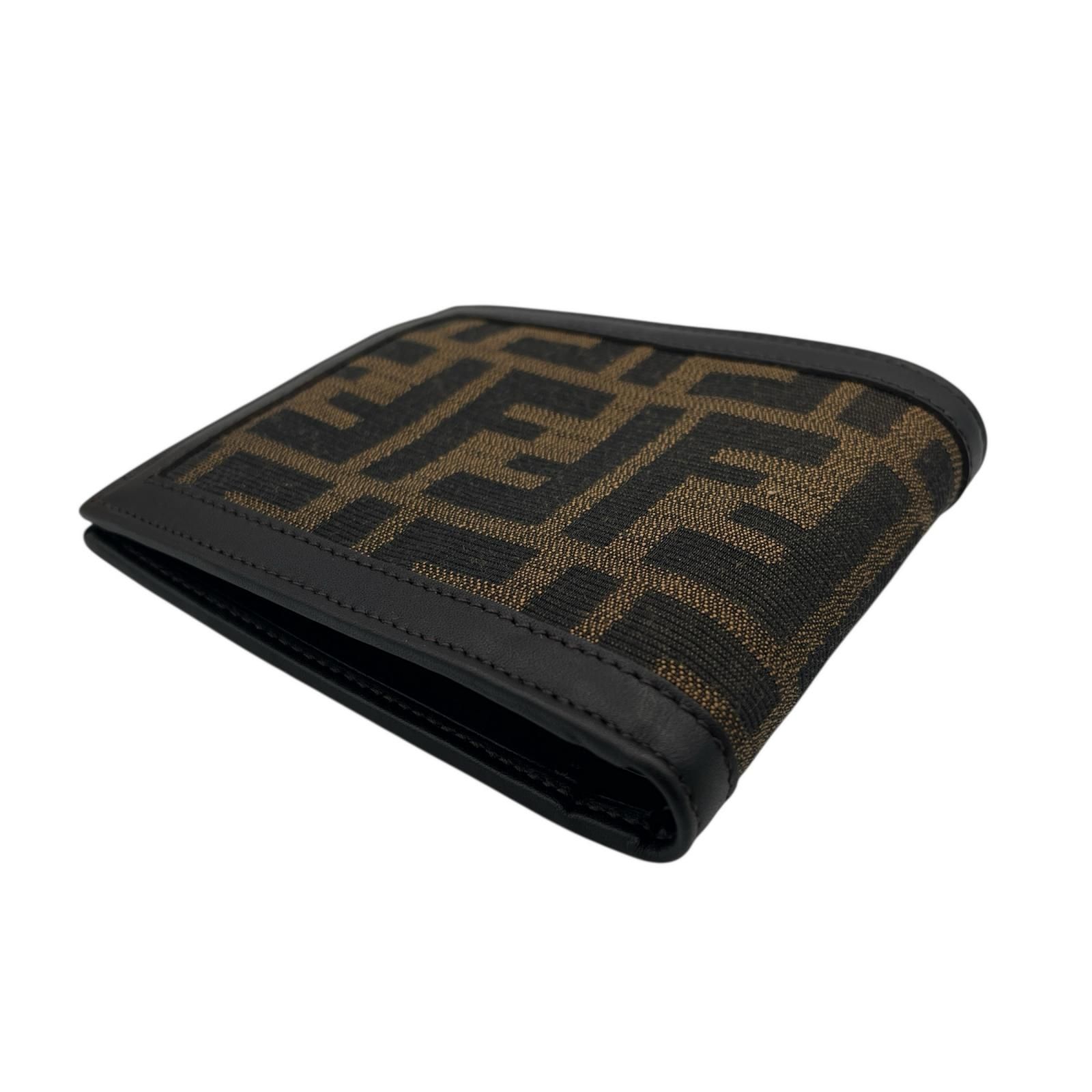 フェンディ FENDI 二つ折り財布 FFロゴ ズッカ ブラウン メンズ - メルカリ