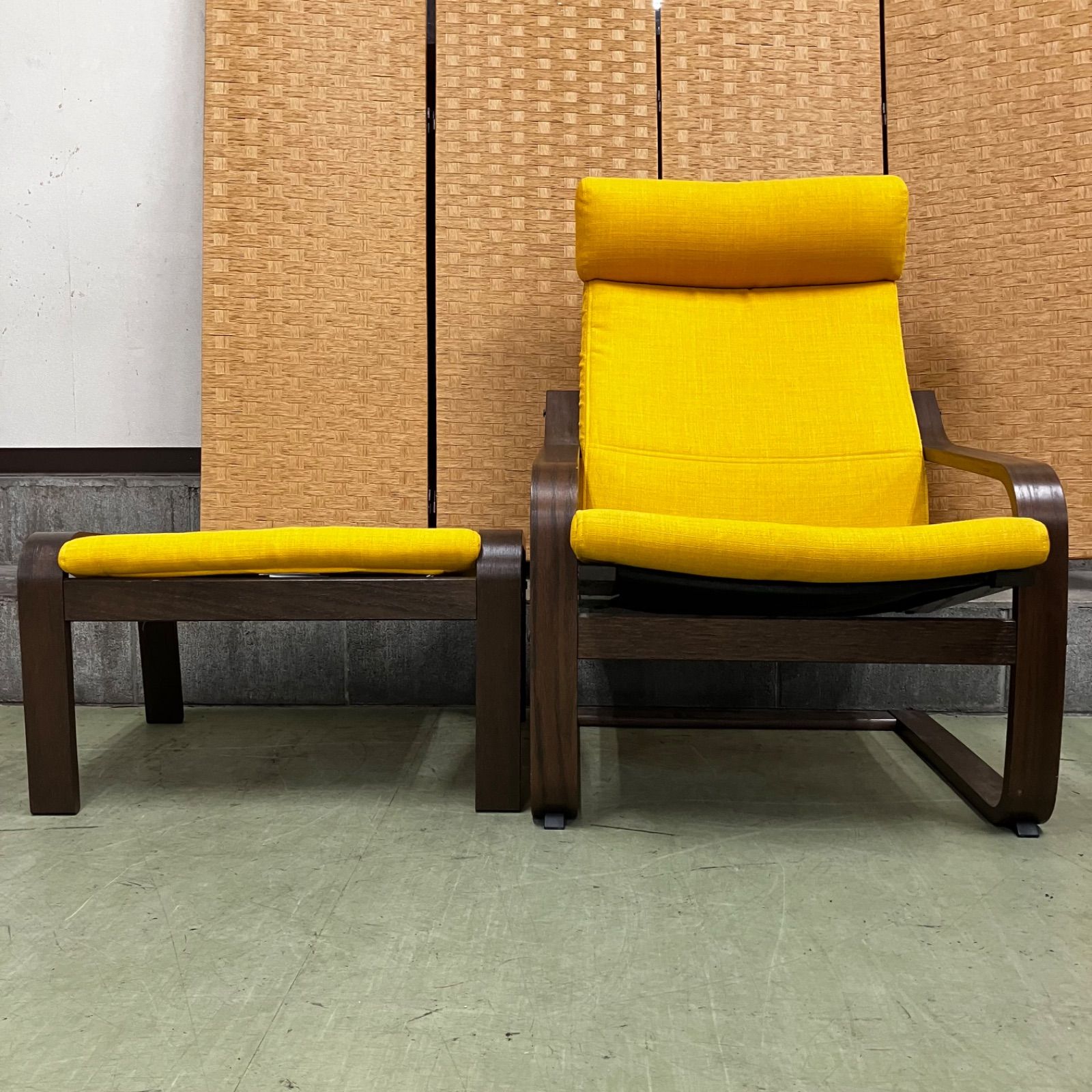 △【売り切り】IKEA イケア POANG ポエング パーソナルチェア アーム