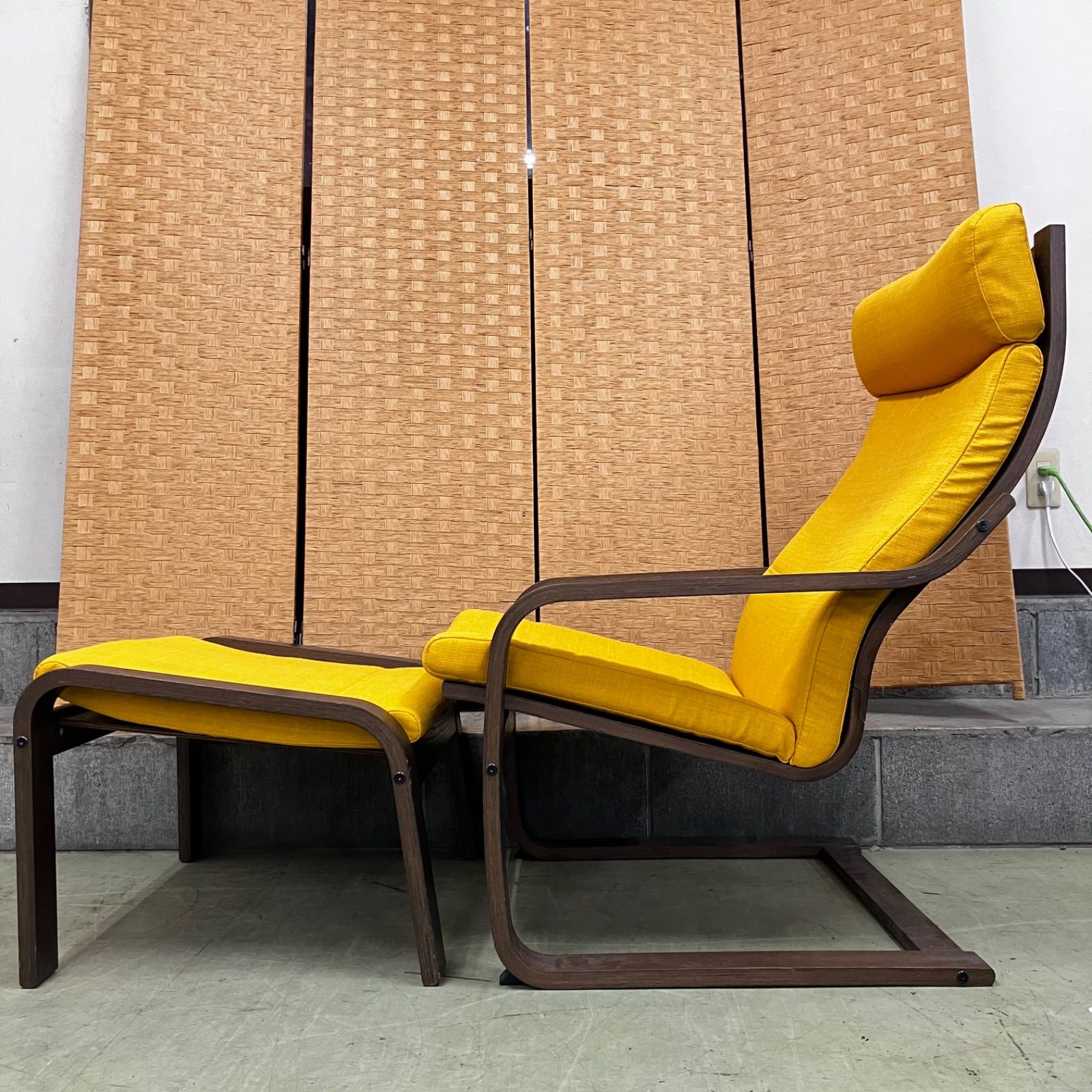 △【売り切り】IKEA イケア POANG ポエング パーソナルチェア アーム