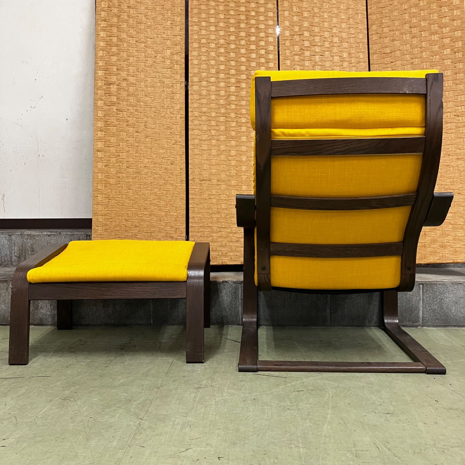 △【売り切り】IKEA イケア POANG ポエング パーソナルチェア アーム