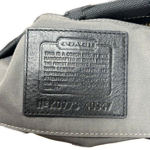 COACH コーチ ショルダーバッグ アクセサリーポーチ ワンショルダーバッグ シグネチャー 40347 ブラック ゴールド COACH コーチ ショルダーバッグ アクセサリーポーチ ワンショルダー