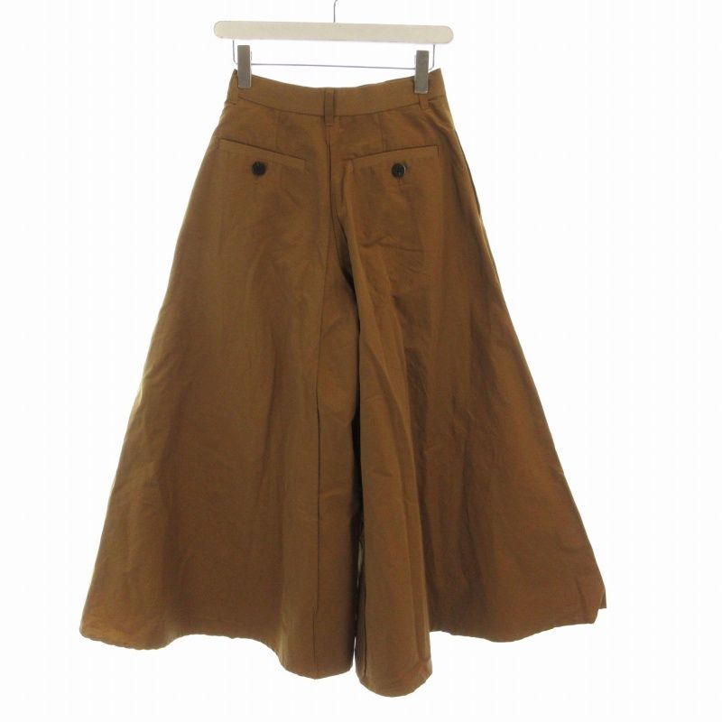 アキラナカ　ワイドパンツ アキラナカ AKIRA NAKA ハカマワイドパンツ スカーチョ タック 1 茶