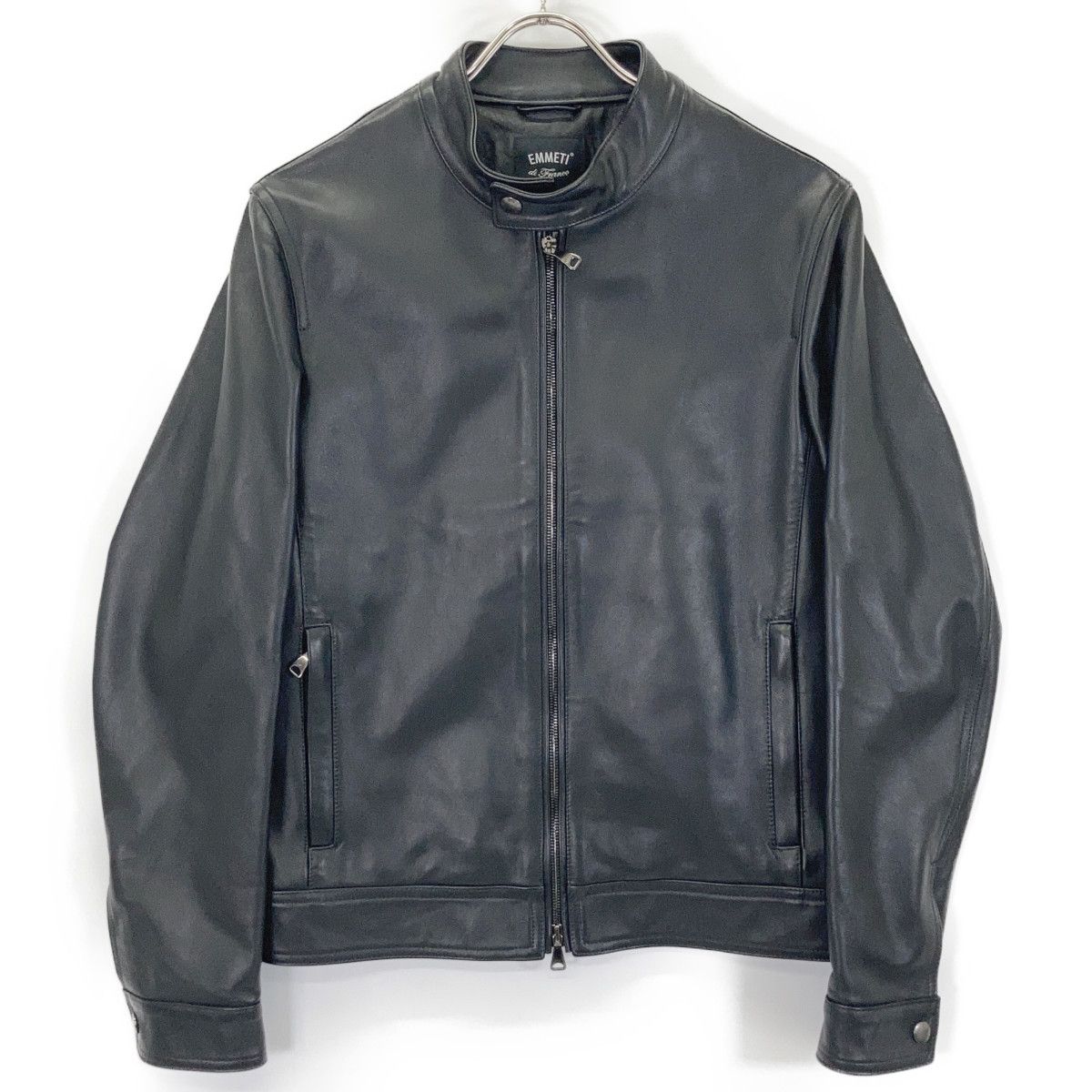 よ*う様 【10/5まで連休前セール】EMMETI エンメティ JURI 46 EMMETI エンメティー ﾌﾞﾗｯｸ ﾗﾑｽｷﾝ JURI ｼﾝｸﾞﾙﾗｲﾀﾞｰｽｼﾞｬｹｯﾄ 46 - メルカリ