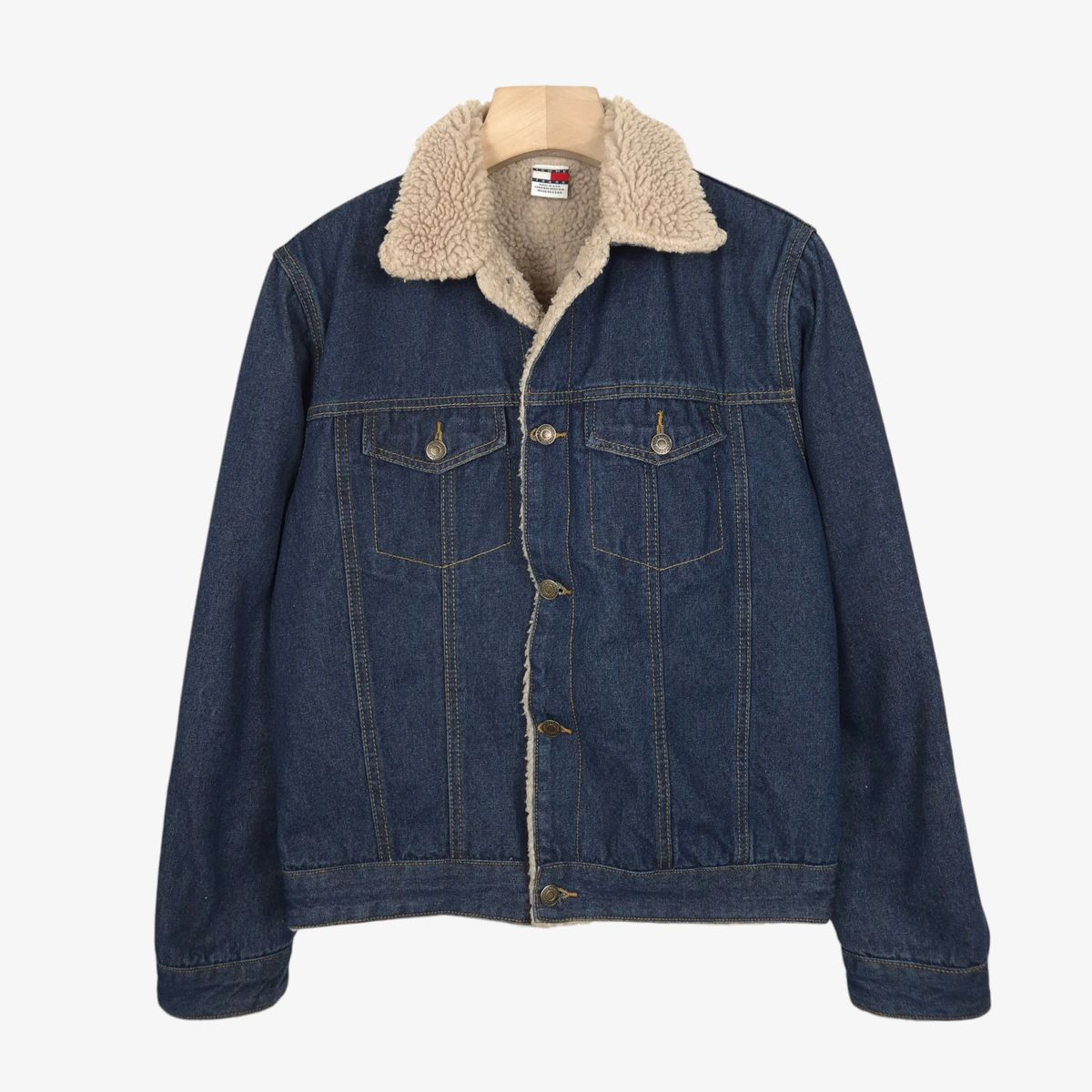 95-100 トミーヒルフィガー デニム トラッカー シェルパ ジャケット