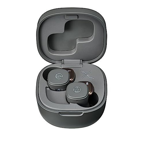 オーディオテクニカ ワイヤレスイヤホン ストーンブラック Bluetooth 急速充電 小型 軽量 サスティナブル ATH SQ 1 TW STB 彡 ee 4 a 7835