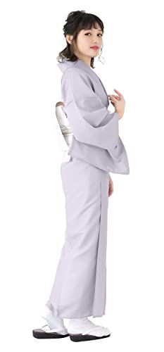 KYOETSU キョウエツ 着物 洗える 袷 色無地 ちりめん生地 レディース 彡 483149 f 0