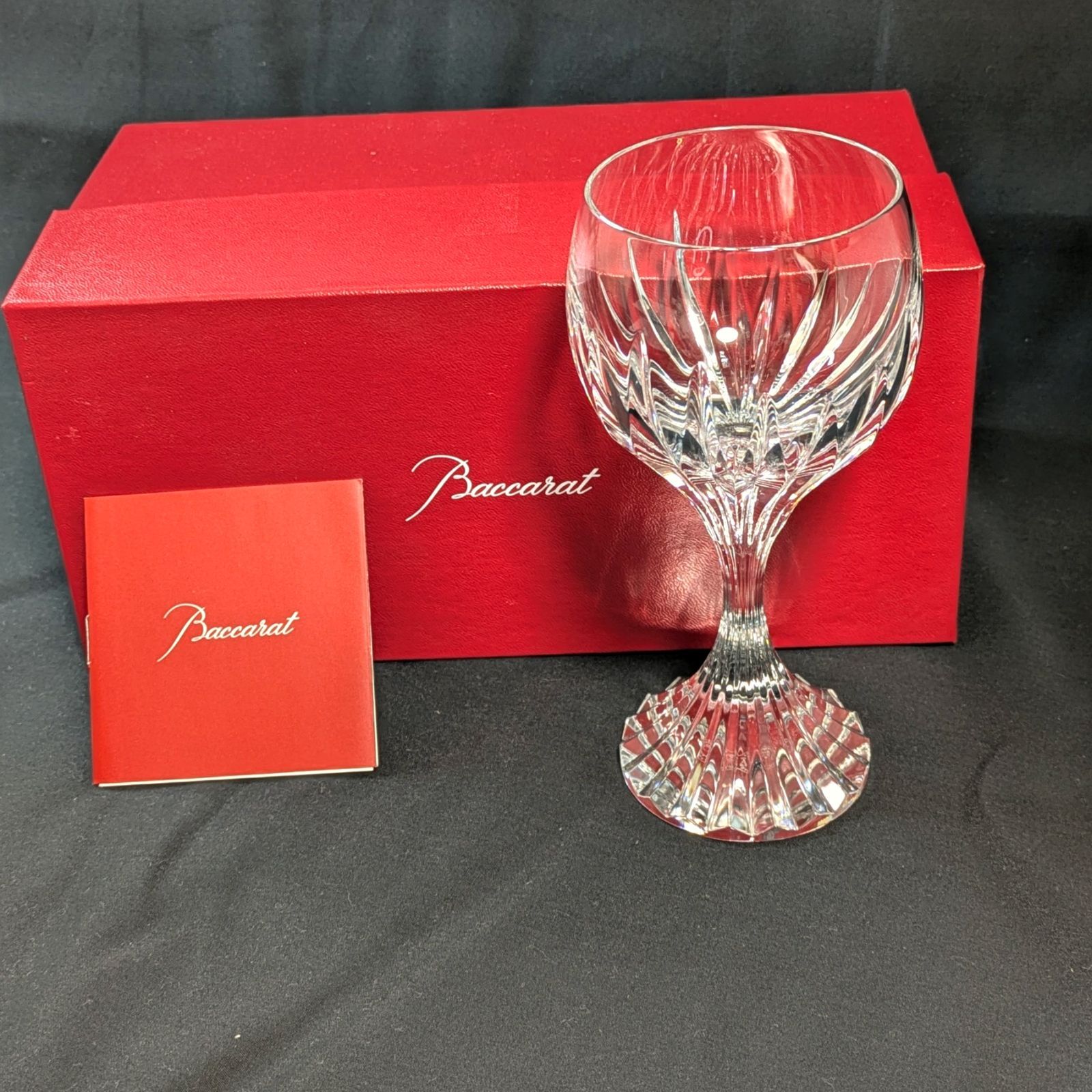 Baccarat バカラ マッセナ ワイングラス 1客 クリスタル フランス製 箱 