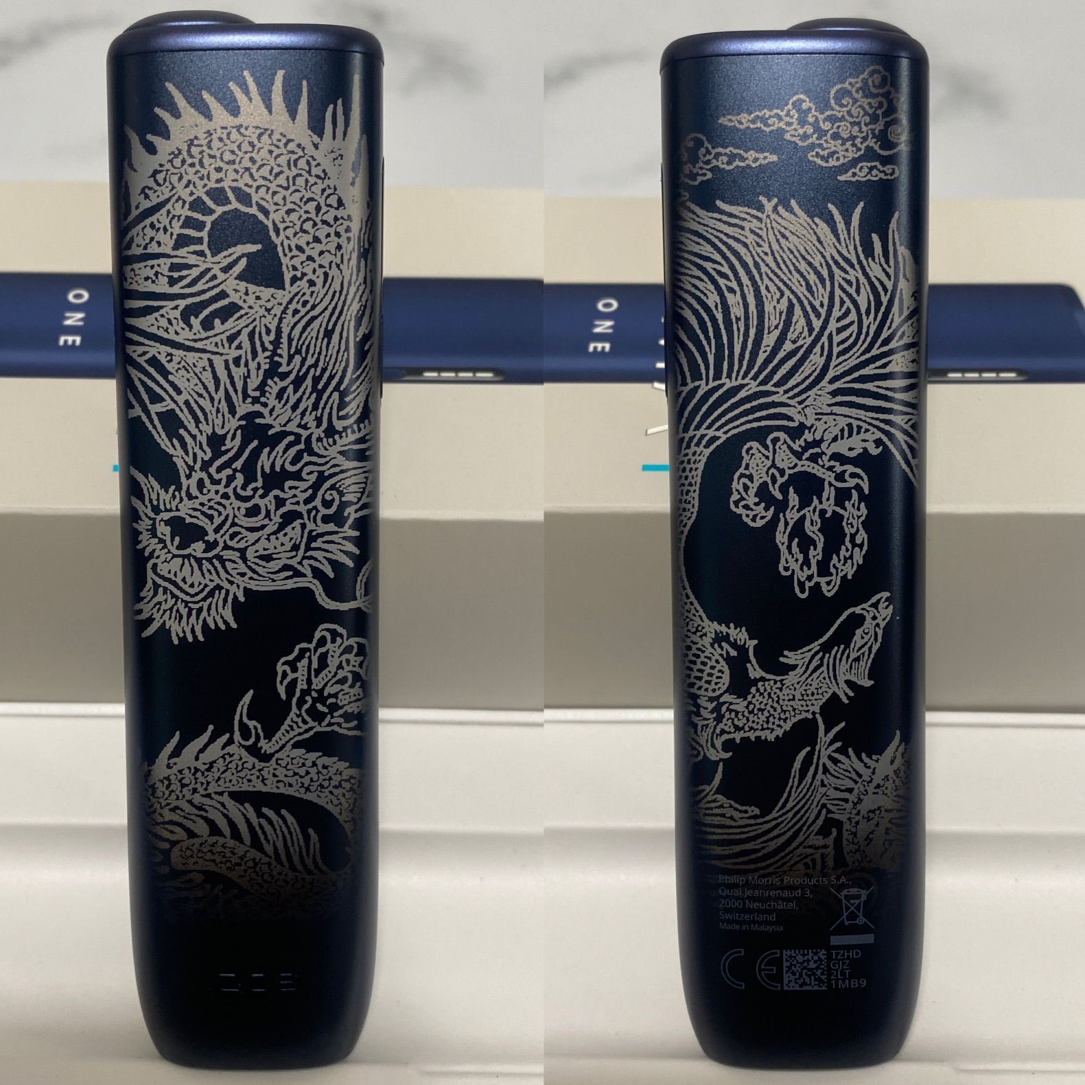 IQOS ILUMA i ONE IQOSイルマ i ワン 本体　ドラゴン 龍 鳳凰 加工 iQOS ILUMA i ONE アイコス イルマ i ワン ミッドナイト