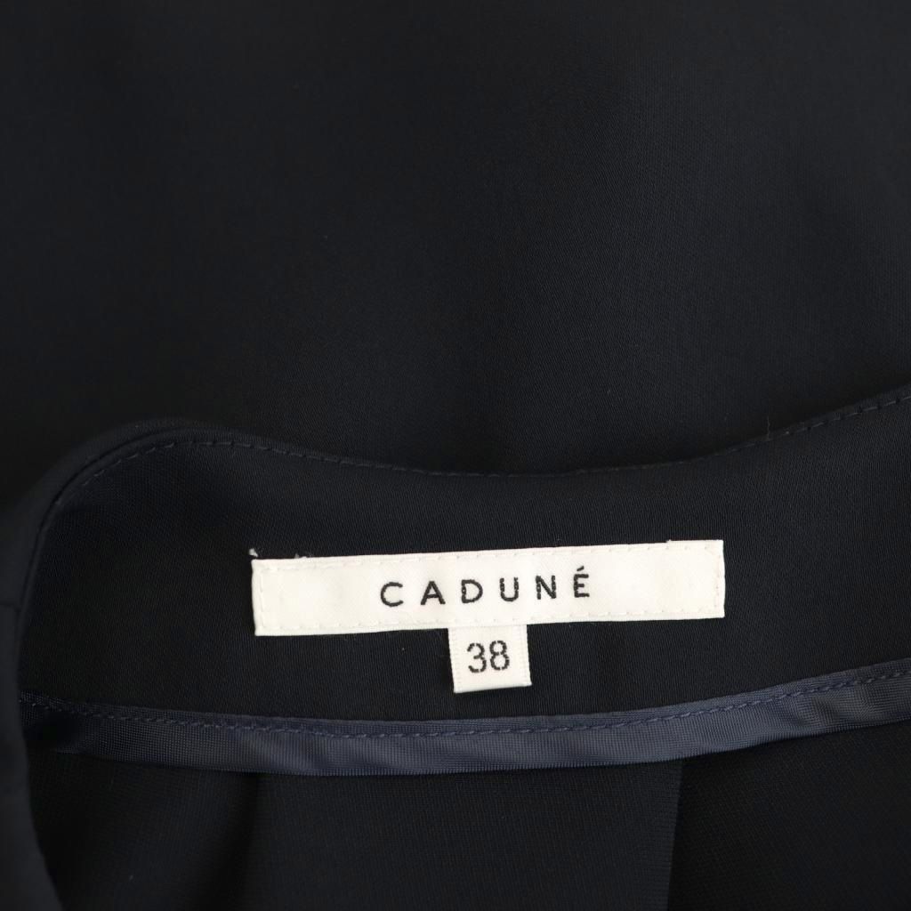 カデュネ CADUNE スカラケープ2wayブラウス 2点セット 38 ネイビー /HK