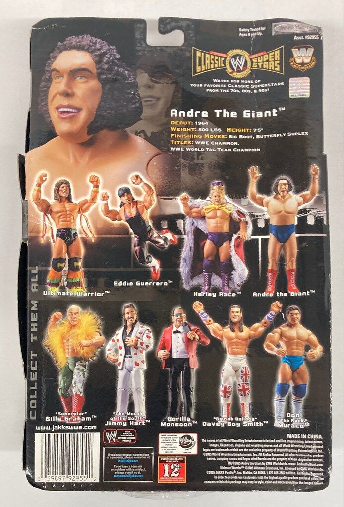 JAKKS Pacific CLASSIC SUPER STARS ANDRE THE GIANT