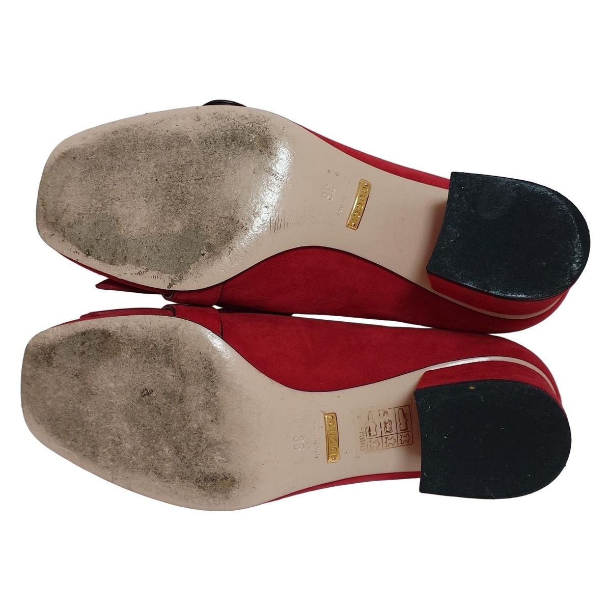 GUCCI(グッチ) パンプス 36 レディース GGマーモント 408208 レッド