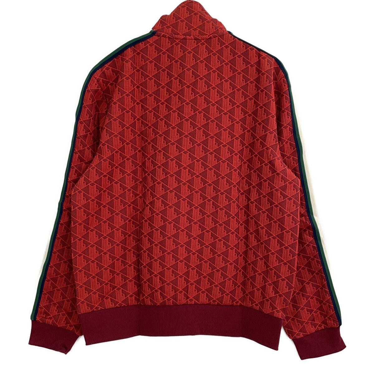 ラコステ　LACOSTE トラックジャケット　赤 ラコステ LACOSTE モノグラムジャカードトラックジャケット （レッド