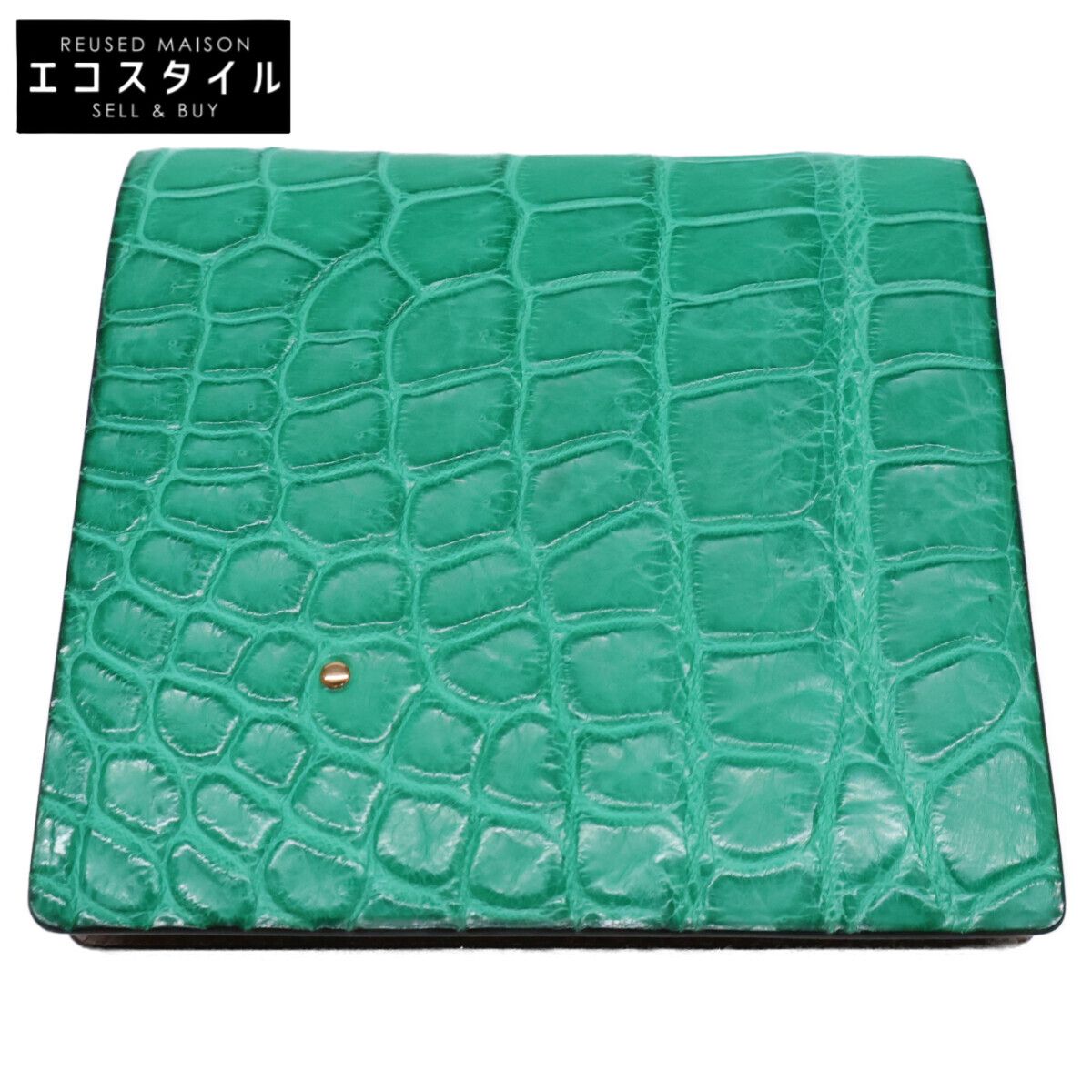 T MBH ティーエムビーエイチ 【新品同様】18KPG 葉合せ ポロサスクロコ