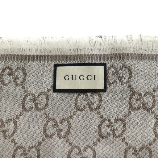 グッチ GUCCI ストール マフラー GG柄 グレー 281942 /SS □OS - メルカリ