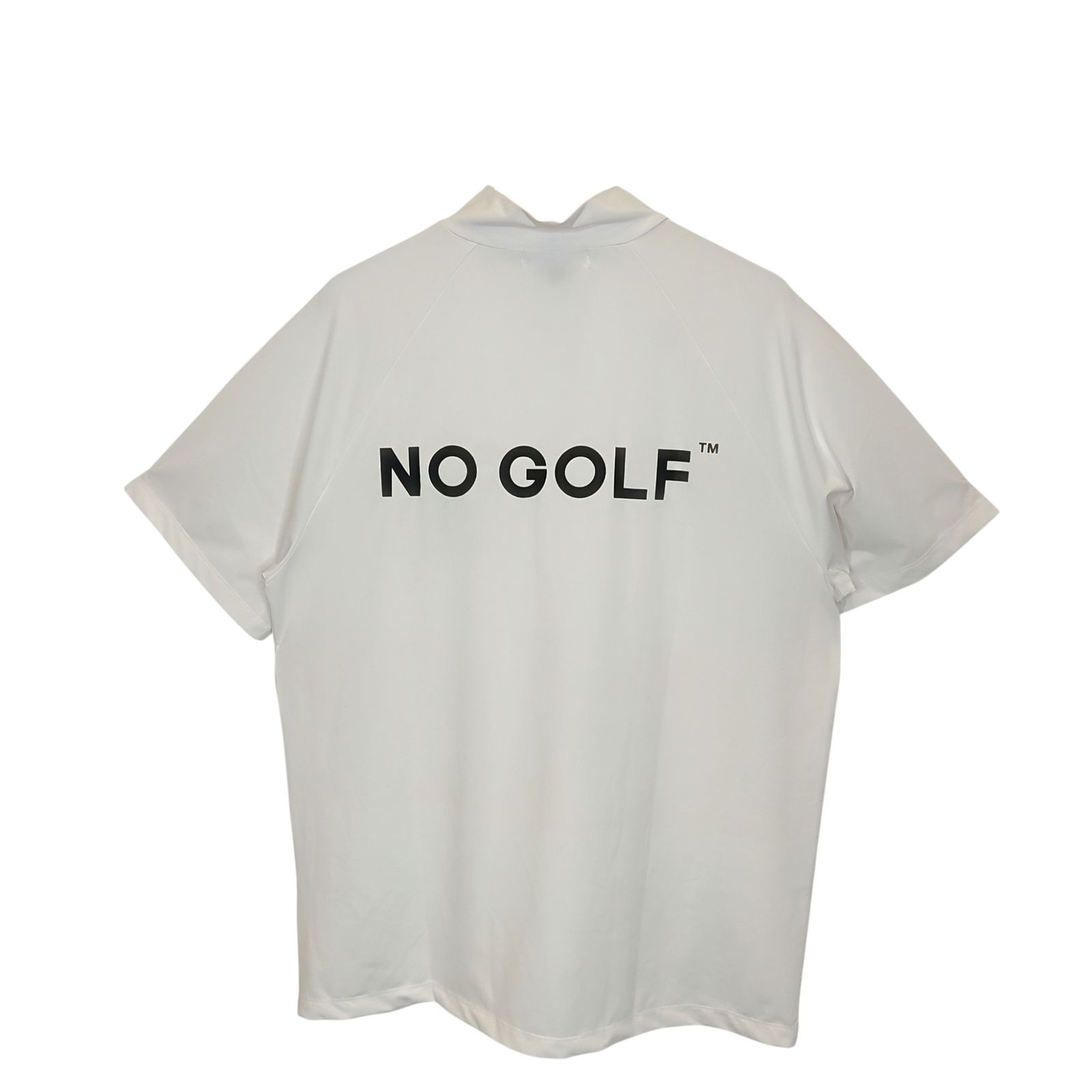 NO COFFEE ノーコーヒー モックネック 半袖 Tシャツ S ホワイト系