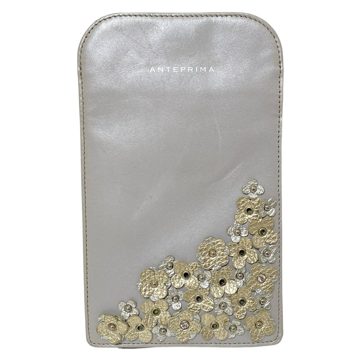 ANTEPRIMA(アンテプリマ) 3つ折り財布 - ライトグレー×シャンパン