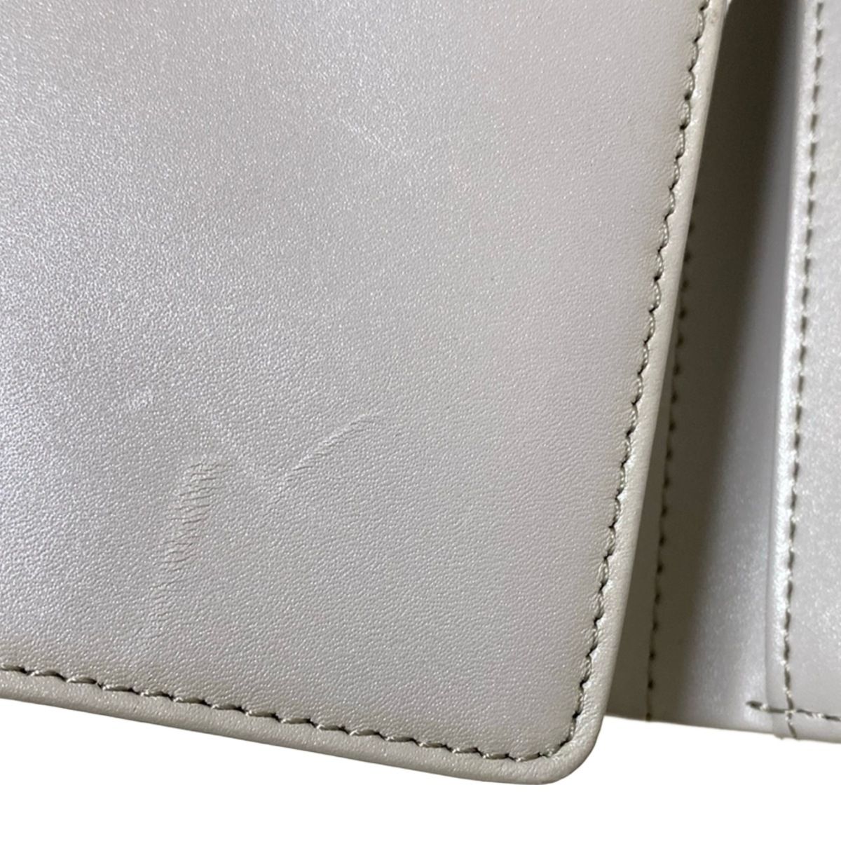 ANTEPRIMA(アンテプリマ) 3つ折り財布 - ライトグレー×シャンパン