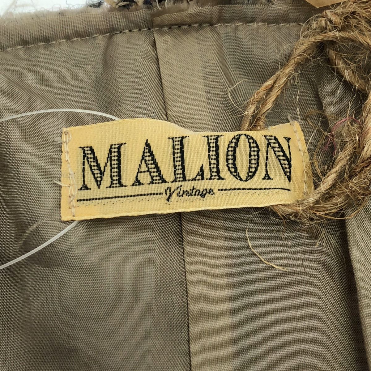 MALION vintage マリオンヴィンテージ tweed frill ribbon vest