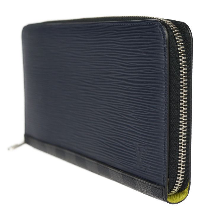 LOUIS Louis Vuitton エピレザー 長財布 ネイビー VUITTON ルイ