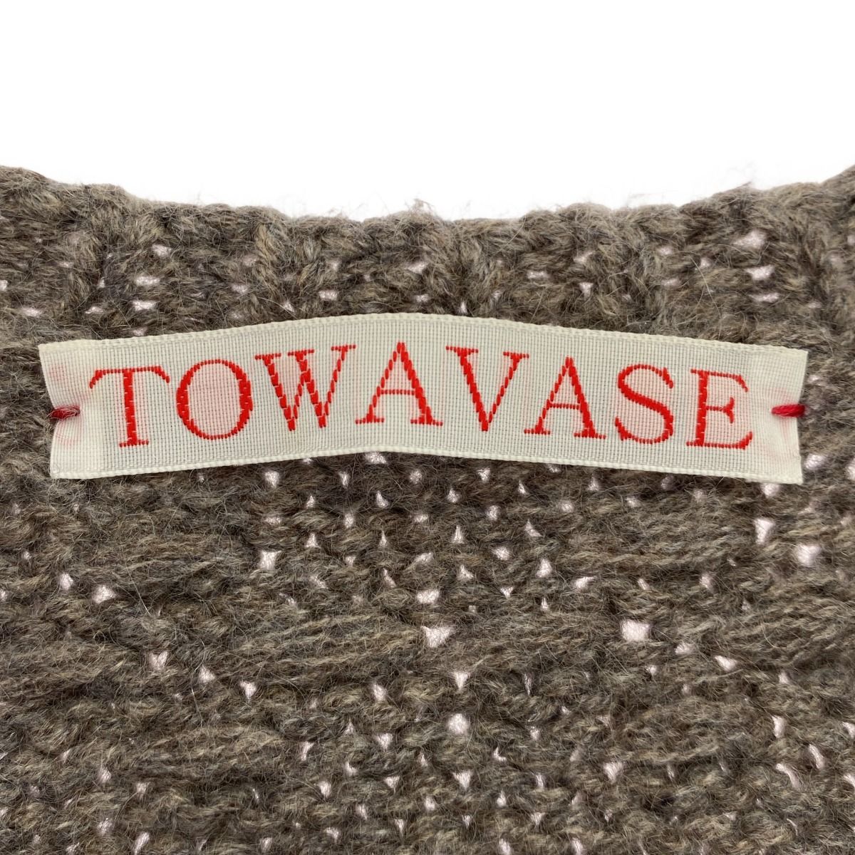 TOWAVASE トワヴァーズ Nosleeve Cardigan ノースリーブ カシミヤ