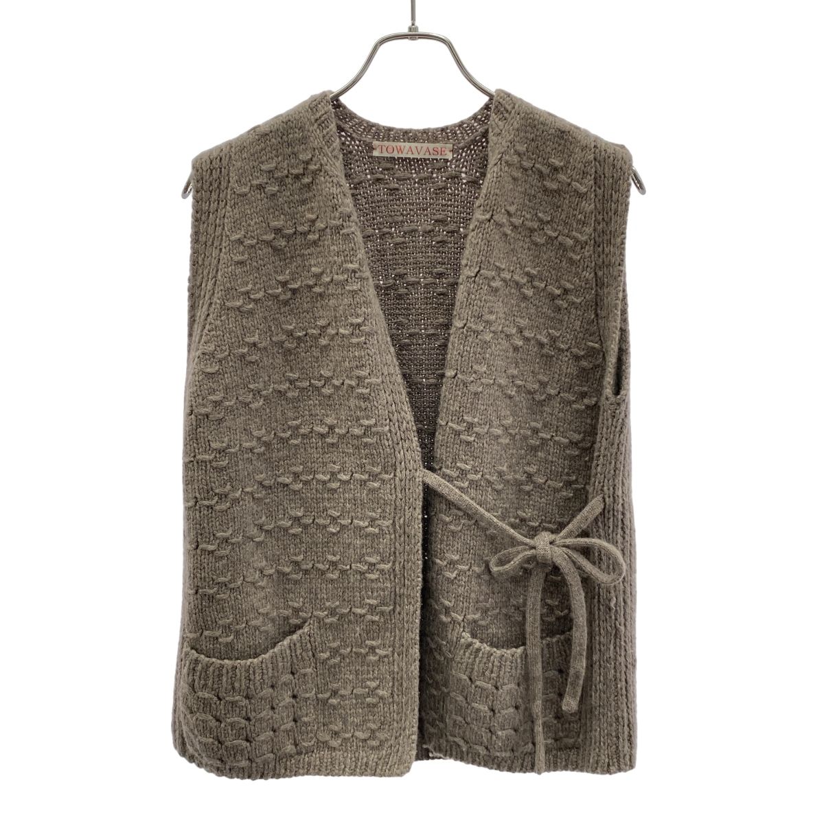 TOWAVASE トワヴァーズ Nosleeve Cardigan ノースリーブ カシミヤ