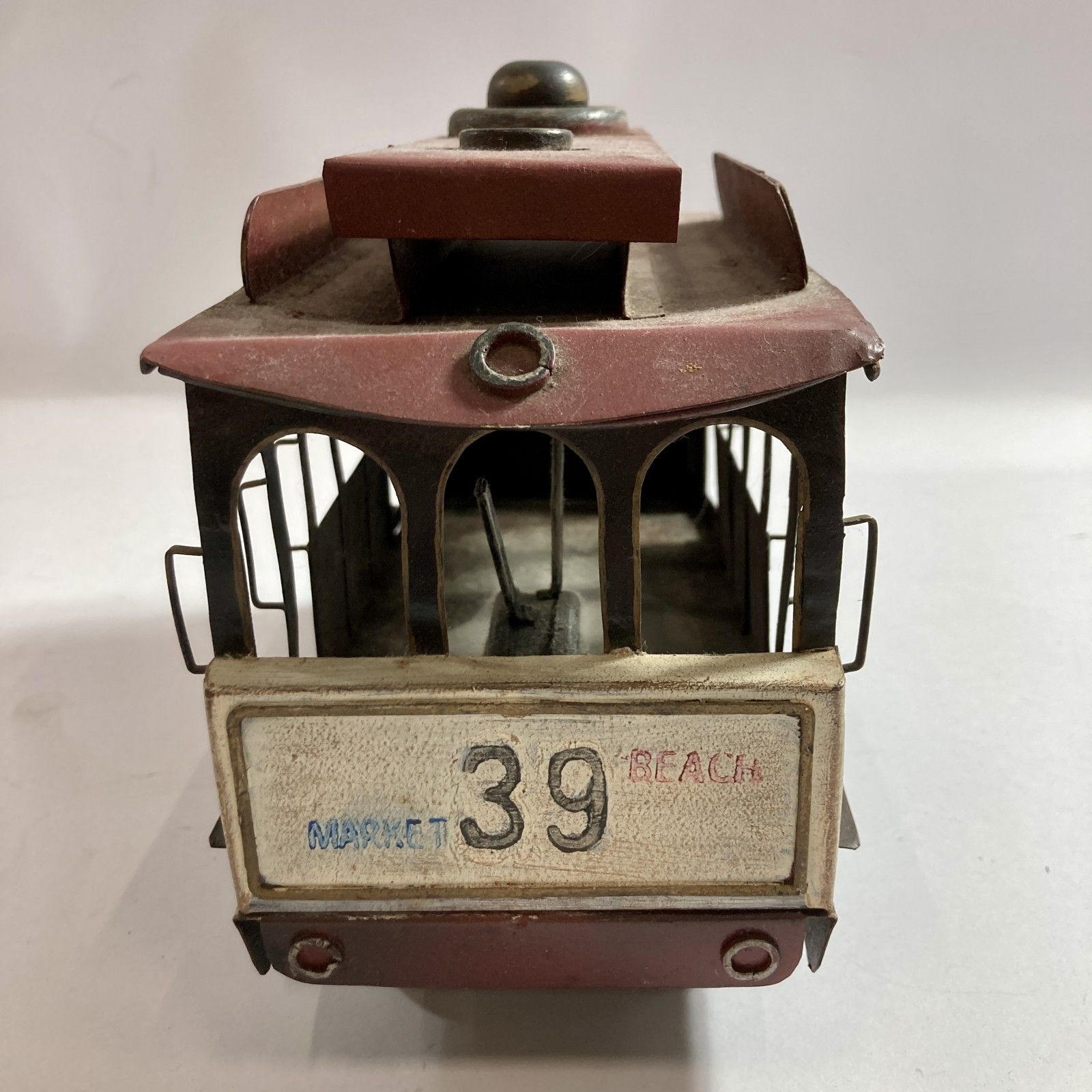 ☆ サンフランシスコ ケーブルカー 鉄道 電車 ブリキ製 おもちゃ
