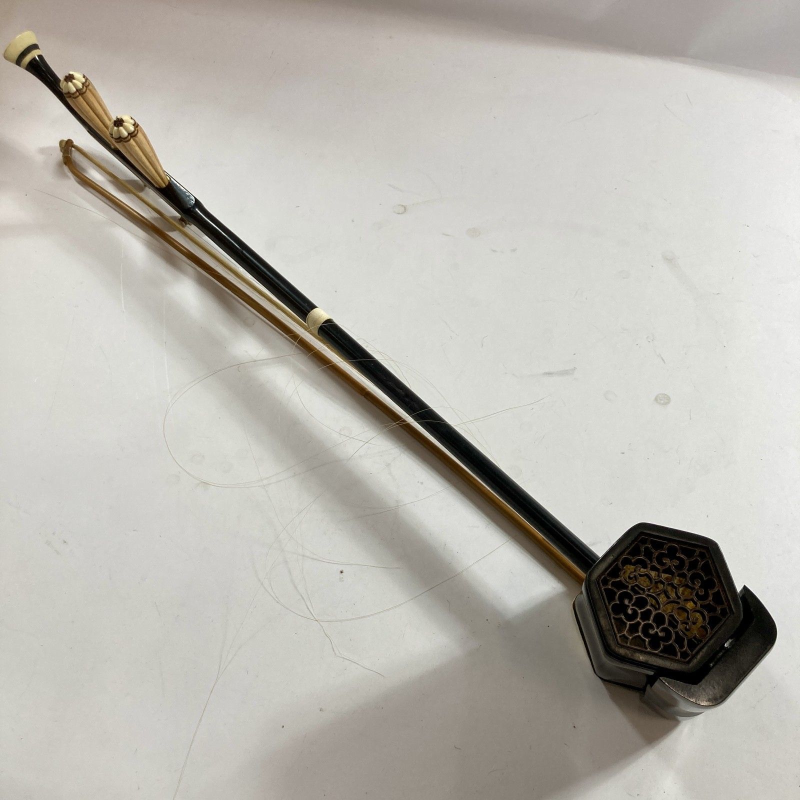 中国 上海 民謡楽器 二胡 niko 高級 ニシキ蛇皮 中国 上海 民謡楽器