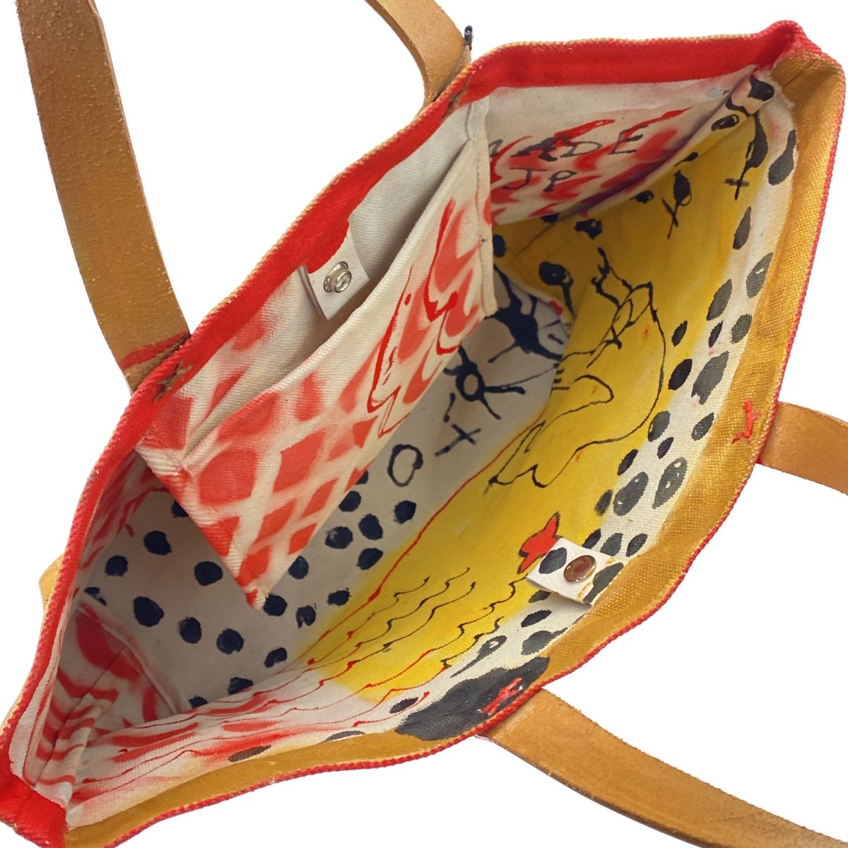 RAFAEL NAVAS ラファエルナバス ハンドペイントキャンバストートバッグ