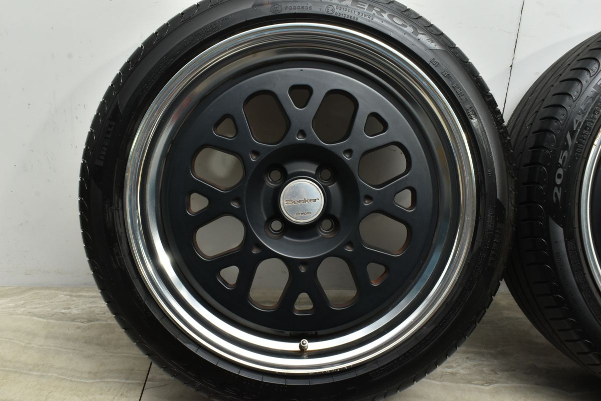 人気ホイール 深リム】WORK SEEKER GX 17in 7J +48 PCD100 POWERGY 205