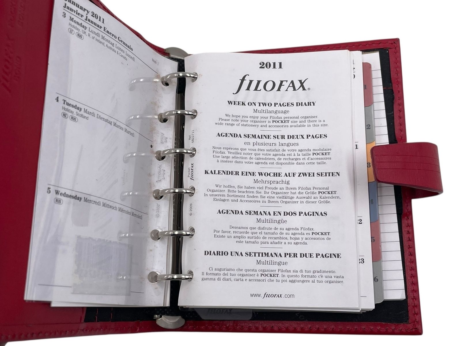 システム手帳 レザー