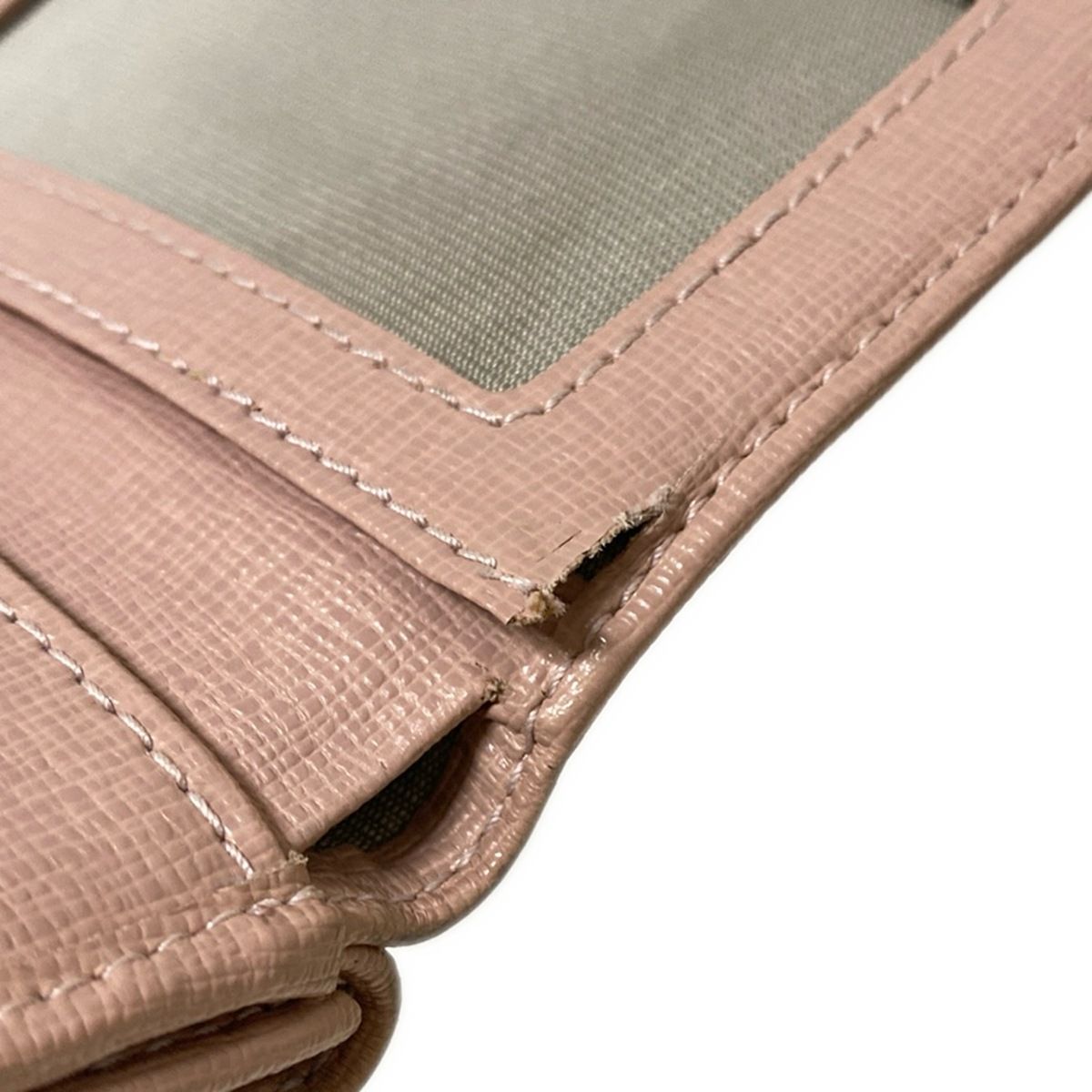 FURLA(フルラ) 3つ折り財布 - ピンクベージュ レザー - メルカリ