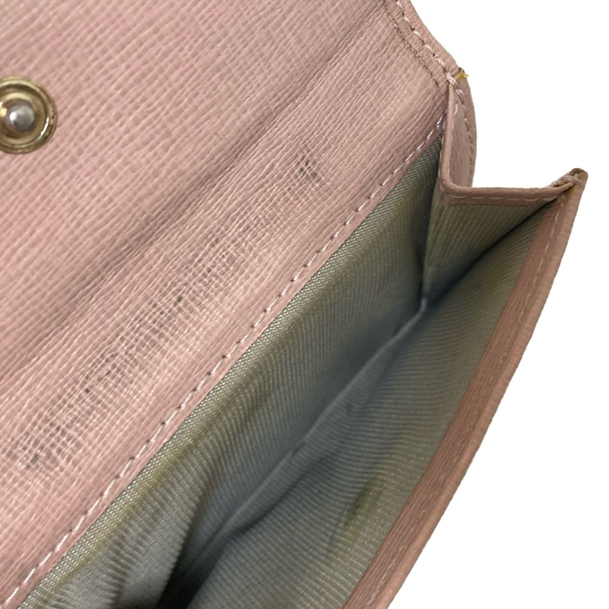 FURLA(フルラ) 3つ折り財布 - ピンクベージュ レザー - メルカリ