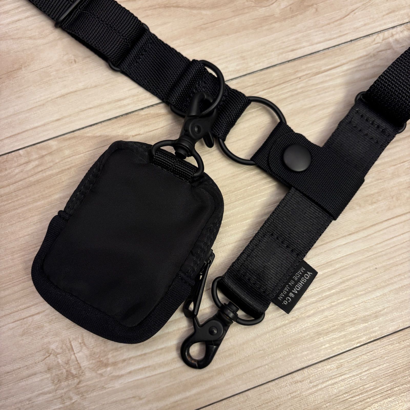 ✨美品 PORTER ポーター ショルダーストラップ ポーチ付き ブラック