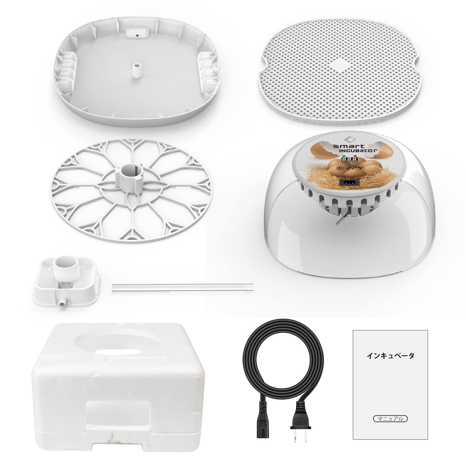 在庫セール】湿度保持 自動温度制御 デジタル表示 大容量 鶏卵 子供