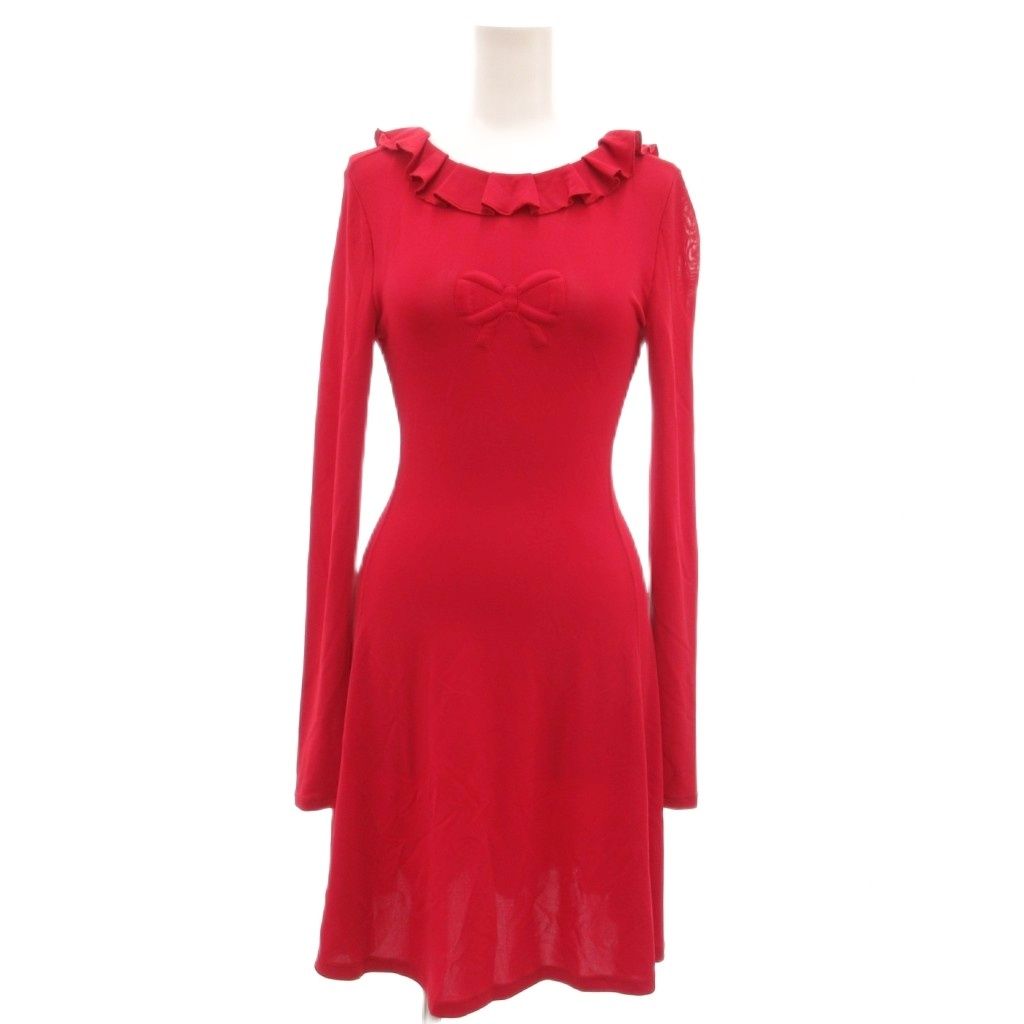 レッド ヴァレンティノ RED VALENTINO ワンピース バックオープン 長袖  