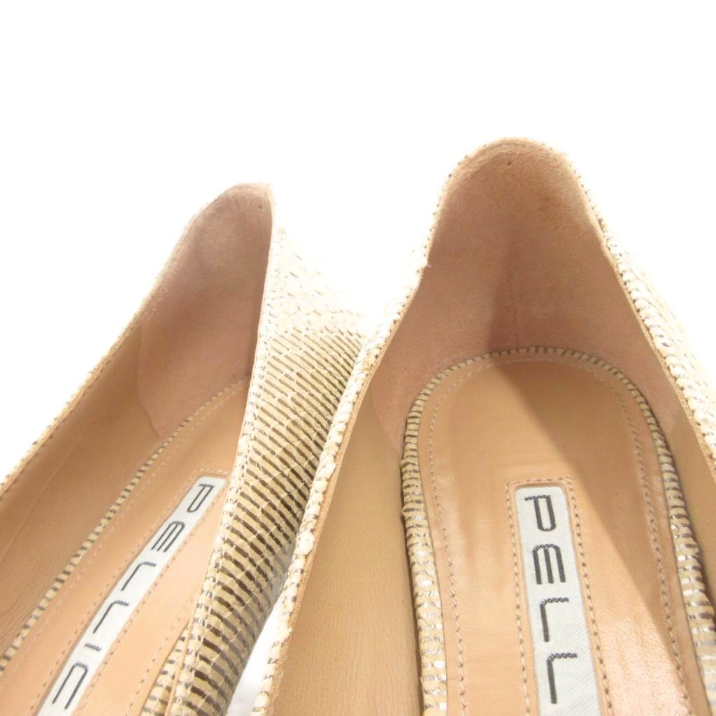 ペリーコ PELLICO ANELLI パンプス 36.5 ベージュ ポインテッドトゥ