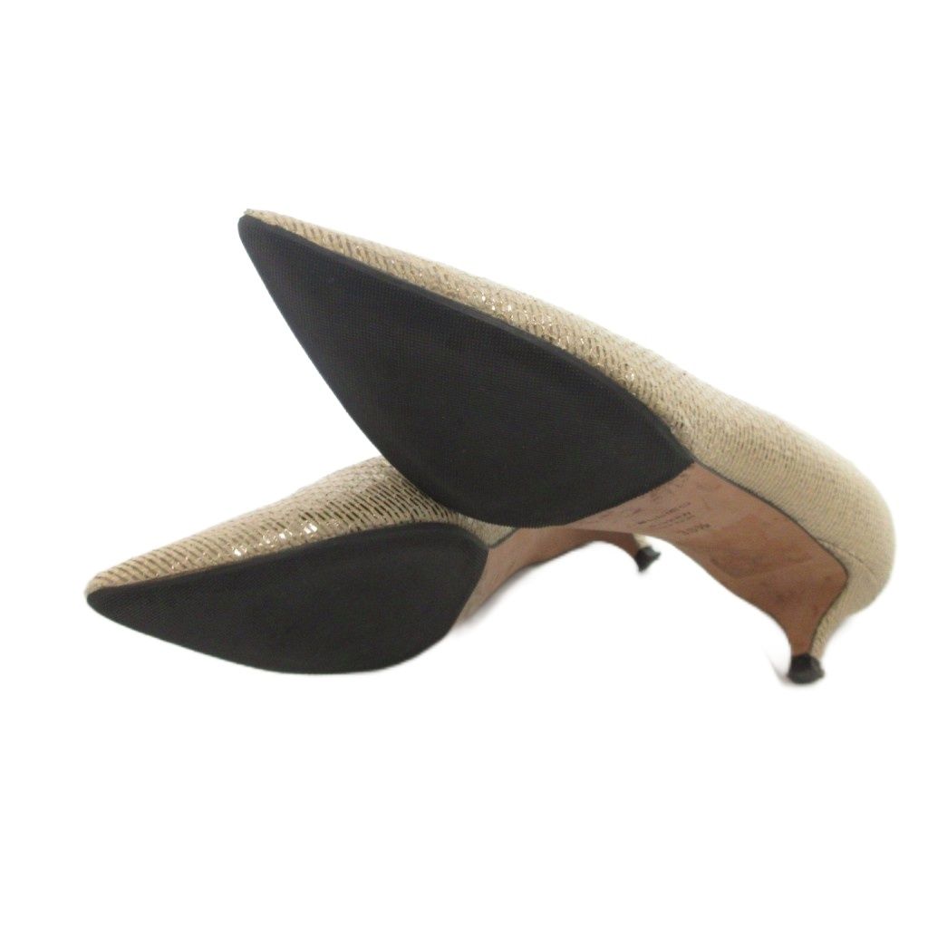 ペリーコ PELLICO ANELLI パンプス 36.5 ベージュ ポインテッドトゥ