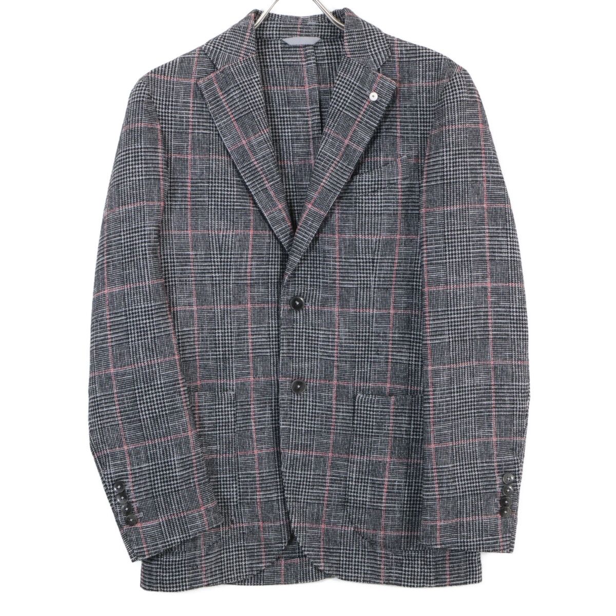 L.B.M.1911 エルビーエム1911 ｸﾞﾚｰ ｸﾞﾚﾝﾁｪｯｸ ｺｯﾄﾝ×ｳｰﾙ×ﾅｲﾛﾝ 2B ﾃｰﾗｰﾄﾞ